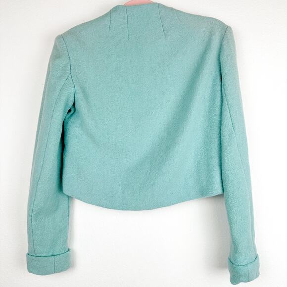 Fashioned By George Schulte Vintage 1950s Cropped Blazer Jacket with Bow - Picture 2 of 5